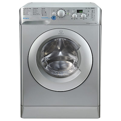 Indesit Innex Freestanding Washing Machine 7kg load, A+++ Energy Rating, 1400rpm Spin Silver